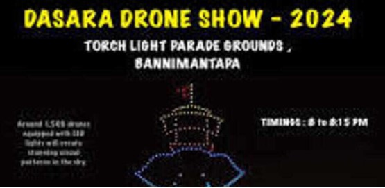 Mysuru Dasara Drone Show 2024 